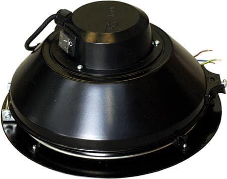 SYSTEMAIR Tagventilator TFSR 160 med ø160mm indløbsrør og vandret afkast. Max. luftmængde 50Hz 436 m³/h el. 245 m³/h v/200 Pa, 1x230V/50-60Hz.