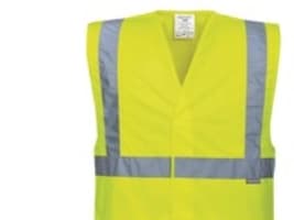 Hi-Vis vest m/skulderrefleks gul str L/XL kl 2