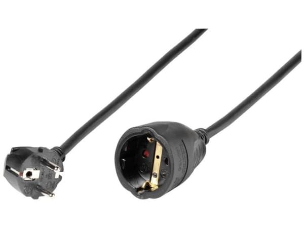 Vivanco SKV 10 B, 10 m, 1 AC-utgångar, inomhus, Typ F, Type F (CEE 7/4), 1,5 mm ²