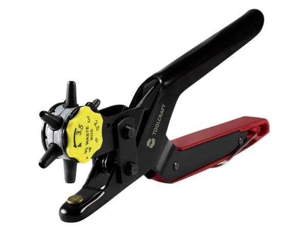 Toolcraft TO-6425610, 23 cm, 380 g, Håltång, Kolstål, Stål, Svart, 6 styck