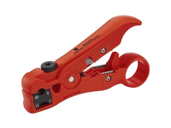 TOOLCRAFT TO-6609318 HSK-4132 Strippetang Egnet for koaksialkabler, runde kabler
