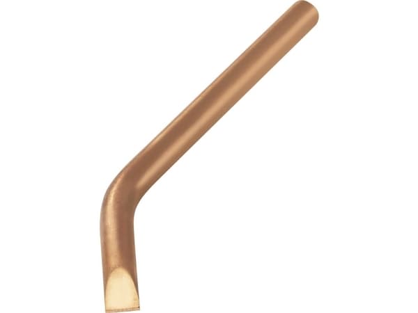 TOOLCRAFT KB-100 Loddespids Mejselform, bøjet Spidsstørrelse 10 mm Spids-længde 145 mm Indhold 1 stk