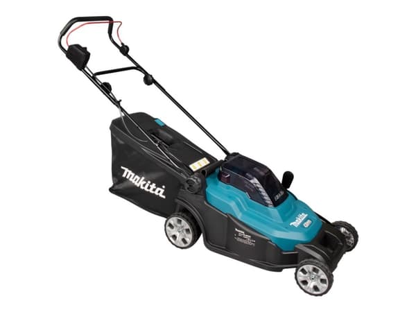 Makita DLM432PT2 - Gressklipper - trådløs - 18 V - 5 Ah - 2 batterier - 3600 rpm - 43 cm - 17.5 kg