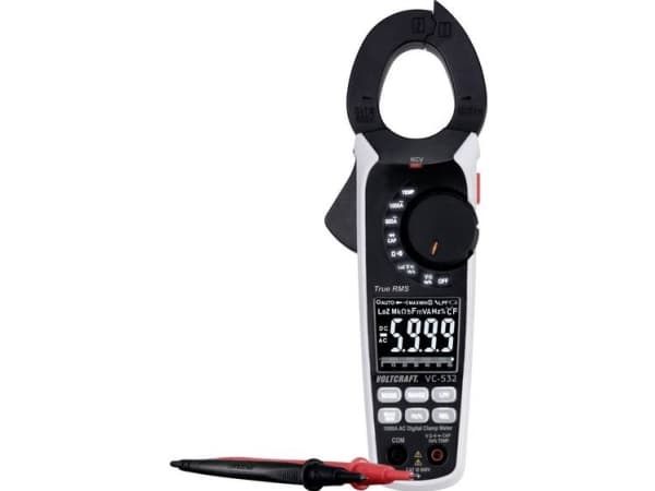 VOLTCRAFT VC-8466765 Strømtang digital CAT III 600 V Visning (counts): 6000