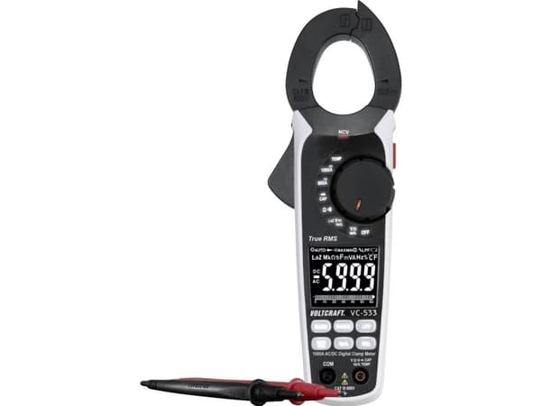 VOLTCRAFT VC-8466770 Strømtang digital CAT III 600 V Visning (counts): 6000