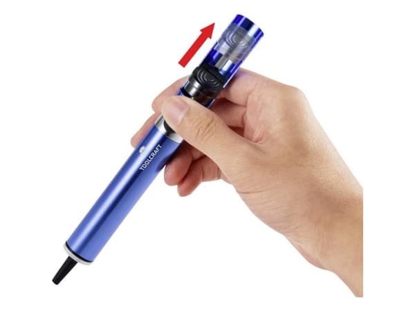 Toolcraft TO-6589509, Juotteenpoistopumppu, Mikä tahansa tuotemerkki, Violetti, 1 kpl, 19,5 cm, 18 mm