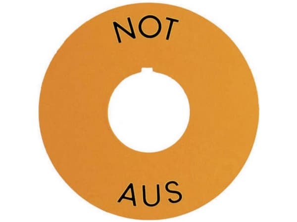 RAFI 5.76 204.101.0400 Betegnelsesskilt (Ø) 60 mm NØD-STOP 1 stk