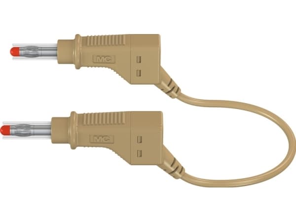 Stäubli XZG425, Testkabel, Brun, PVC, 2.5 mm ², CAT II, PVC