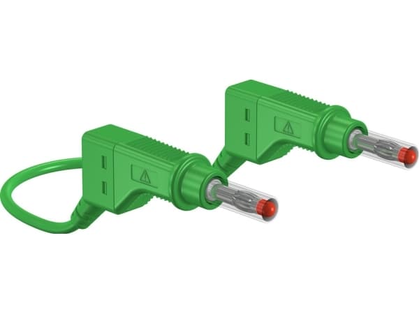 Stäubli XZG425, Testkabel, Grön, PVC, 2.5 mm ², CAT II, PVC