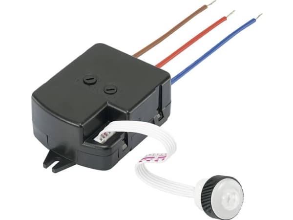 TRU COMPONENTS IR-liiketunnistin KMP001-1 230 V/AC 220 - 240 V/AC 1 x rajakytkin (S x K) 63 mm x 46 mm 1 kpl 1 kpl