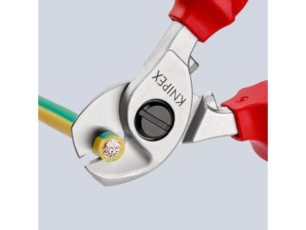 Knipex Knipex-Werk 95 16 165 SB VDE-kabelsaks Passer til Aluminiums- og kobberkabel, enkelt- og flerledet 15 mm 50 mm² 1