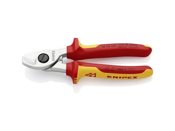 Knipex Knipex-Werk 95 16 165 SB VDE-kabelsaks Passer til Aluminiums- og kobberkabel, enkelt- og flerledet 15 mm 50 mm² 1