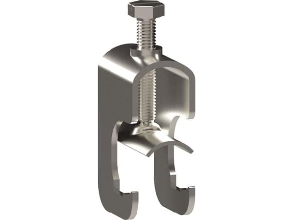 WIBE GROUP Kabelklemme ARX1-16 Zink+ til enkelt kabel - korrosionklasse C4, Højde 49 mm, Bredde 21 mm, Dybde 30 mm, Kabel ø16 mm.
