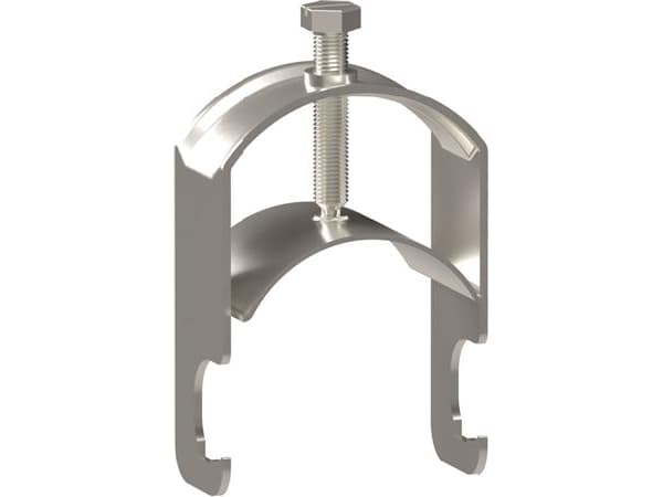 WIBE GROUP Kabelklemme ARX1-60 Zink+ til enkelt kabel - korrosionklasse C4, Højde 93 mm, Bredde 55 mm, Dybde 30 mm, Kabel ø60 mm.