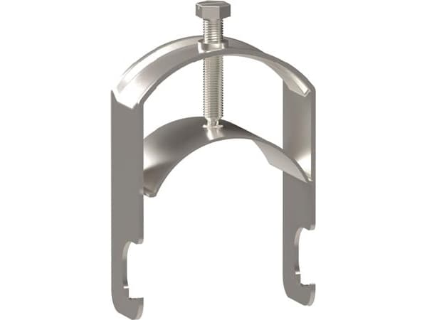 WIBE GROUP Kabelklemme ARX1-70 Zink+ til enkelt kabel - korrosionklasse C4, Højde 105 mm, Bredde 75 mm, Dybde 30 mm, Kabel ø70 mm.