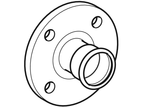 Geberit 33738, Slanganslutning, Rostfritt stål