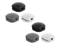Miniatyrbild 1 av 3: Delock Cable Clip Set - Kabelklämmor - bordsmonterbar, bordsmontering, väggmontering - grå, svart, vit (paket om 6)