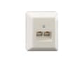 Miniatyrbild 1 av 3: Rutenbeck 1301010130, RJ-45, -5 - 50 °C, vit, plast, IP20, 125 V