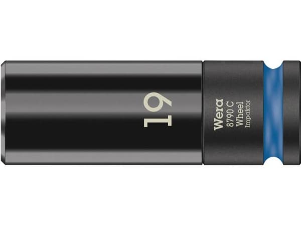 Wera 8790 C, Impact socket, Svart, 1 huvuden, 1/2", Metrisk, 19 mm
