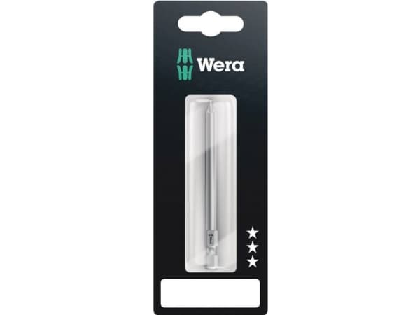 Wera 855/4 Z SB, 1 kpl, Tähtiruuvimeisseli, PZ 1, DIN ISO 1173-F 6.3, 15.2 cm, 25.4 / 4 mm (1/4")