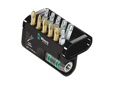 Wera Bit-Check 12 Wood 1 SB - Ruuvimeisselisarja - 12 kpl - torx, phillips, pozidriv - kuusikulmainen - pituus: 25 mm