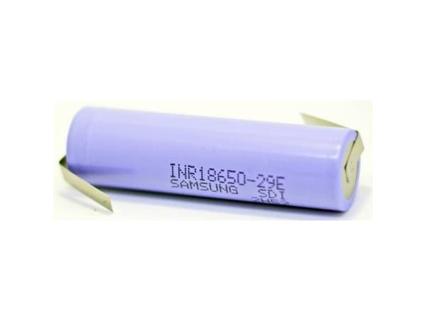 Samsung INR18650-29E ZLF Special-batteri 18650 Flat-Top, Tåler høj temperatur, Z-loddefane Litium 3.6 V 2900 mAh