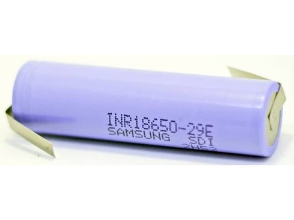 Samsung INR18650-29E ZLF Special-batteri 18650 Flat-Top, Tåler høj temperatur, Z-loddefane Litium 3.6 V 2900 mAh