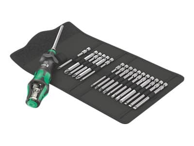 Wera Kraftform Kompakt Turbo - Screwdriver handle with bit set - 19 deler - inn bærepung