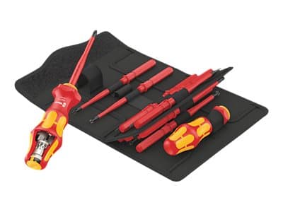 Wera Kraftform Kompakt Turbo i 1 - Screwdriver handle with bit set - 16 deler - isolert