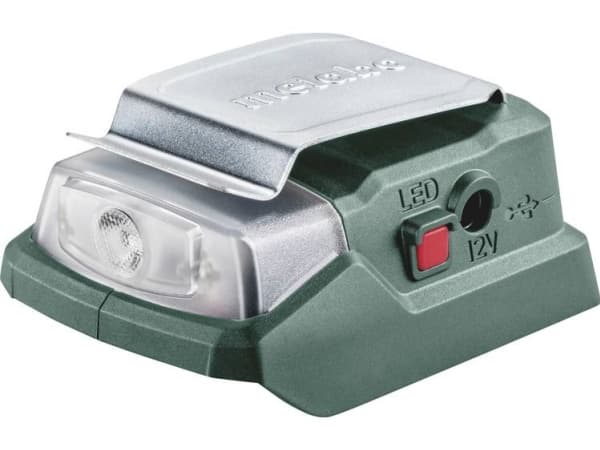 Metabo PowerMaxx PA 12 LED-USB, Batteriladdare, Litium-Ion (Li-Ion), 12 V, Metabo, Svart, 2 A
