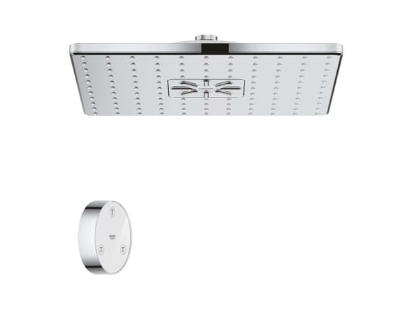GROHE Rainshower Smartconnect 310 Cube, Vegg, Krom, G1/2