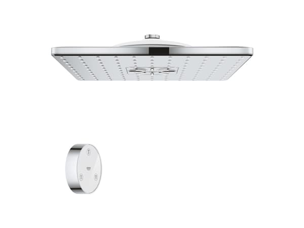 GROHE Rainshower Smartconnect 310 Cube, Vegg, Krom, G1/2