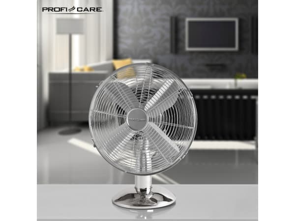 ProfiCare PC-VL 3062 M - Jääkaappituuletin - pöydällä - 25 cm - kromi