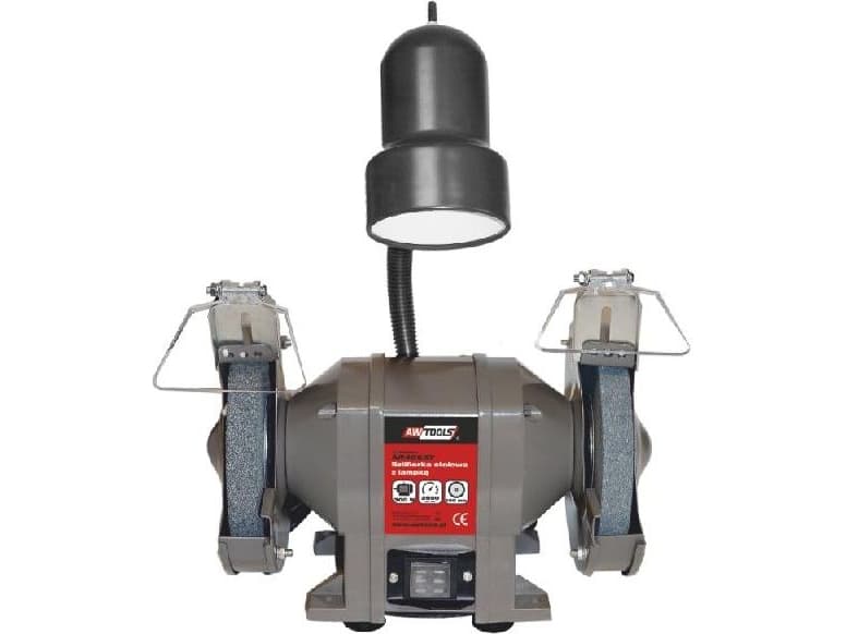 AWTOOLS bänkskiva 125mm / 150W med lampa