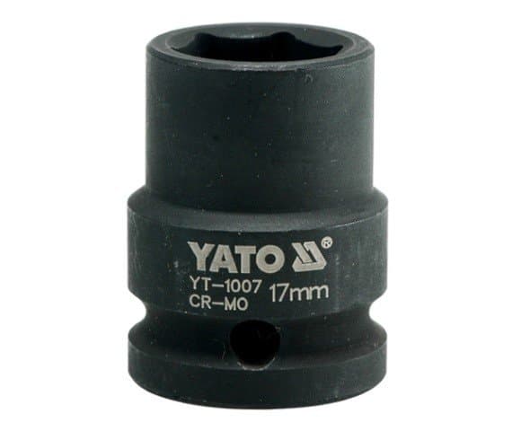 Yato 1/2" 17mm 6-kärkiset iskupistorasiat (YT-1007)
