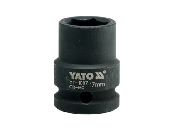 Yato 1/2" 17mm 6-kärkiset iskupistorasiat (YT-1007)