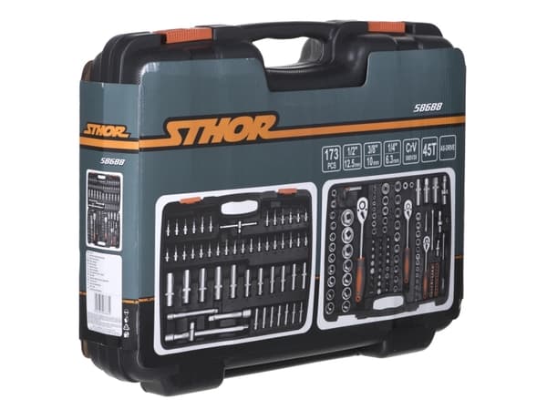 Toya STHOR KEY SET 173el 1/2&quot;/3/8&quot;/1/4&quot; 58688