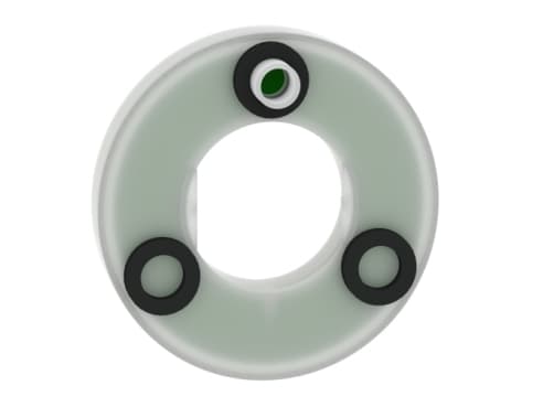 Schneider Electric ZBY9W3B330, Valkoinen, Muovi, XB4XB5, IP66, IK05, 9,3 mm