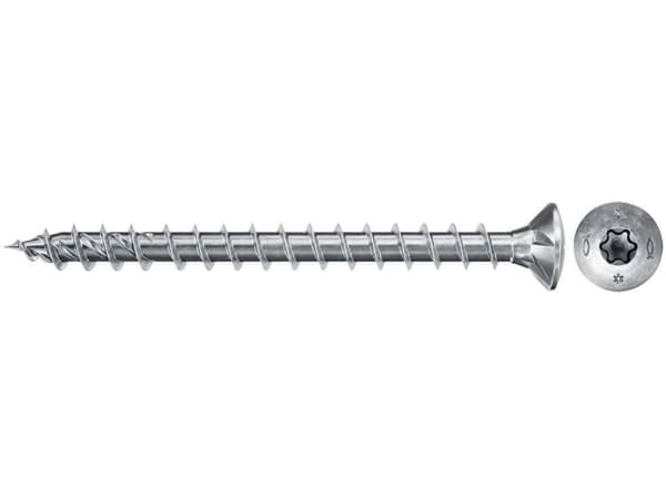 Fischer 670150, Skruv, Metall, Trä, Delvis gängad, Torx, Rostfritt stål