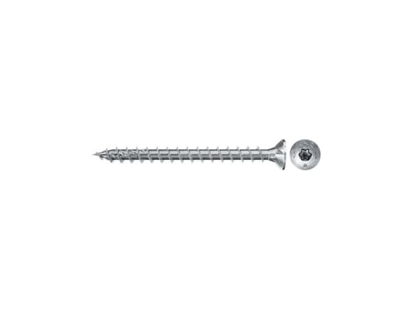 Fischer 670158, Ruuvi, Metalli, Puu, Osittainen kierre, Torx, Ruostumaton teräs