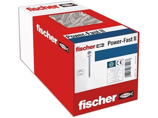Fischer Power-Fast II CZF 670299 Lastulevyruuvit 4,5 mm 35 mm Poikkileikkaus Pozidriv Teräs Sinkitty 500 kpl