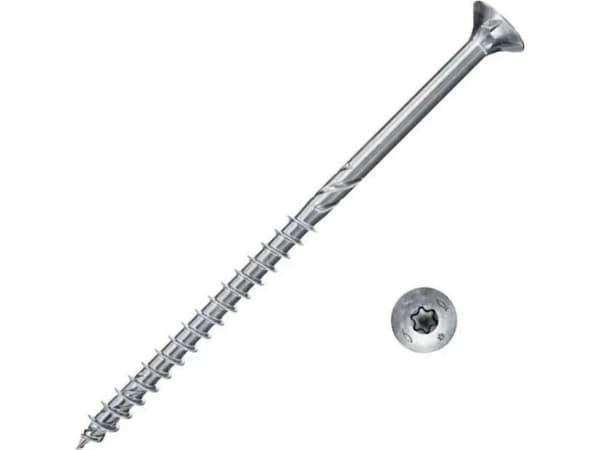 Fischer 670383, Skruv, Metall, Trä, Allmän användning, Delvis gängad, Kupolformat huvud