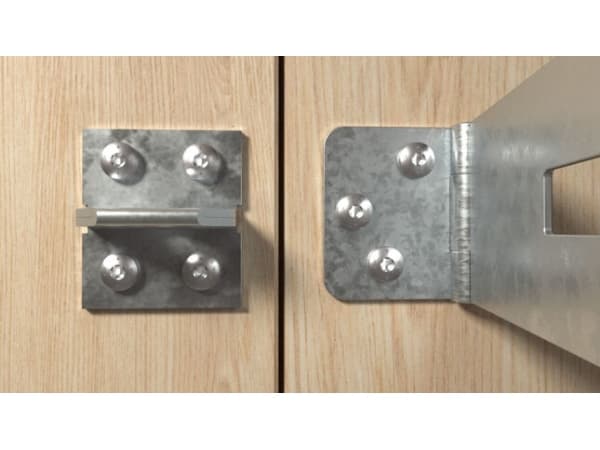 Fischer 670438, Ruuvi, Metalli, Puu, Yleishyödylliset laitokset, Täyskierteinen, Torx