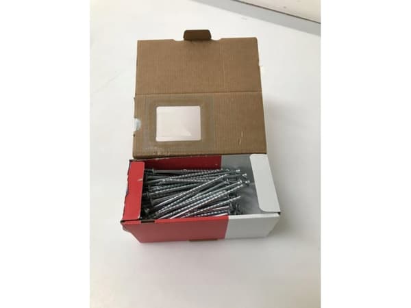 Fischer 670502, Skruv, Metall, Trä, Allmän användning, Delvis gängad, Platt huvud