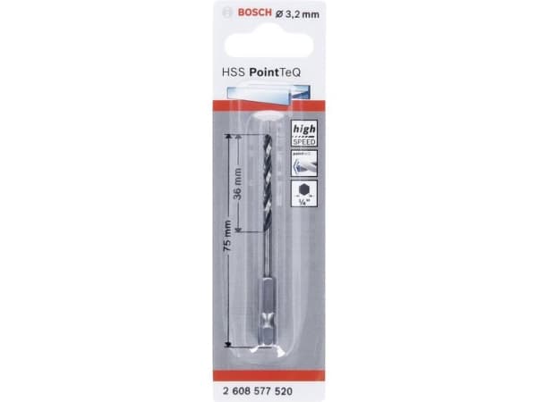 Bosch tilbehør 2608577520 PointTeQ spiralbor i 1 stykke (2608577520)