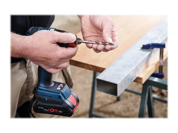 Bosch HSS PointTeQ - Borr - för metall - spiralborr - 3.3 mm - hexagonalt - längd: 75 mm