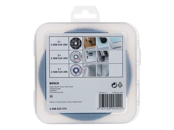 Bosch SCREWDRIVE/SLIBE X-LOCK STARTER SET 125MM 5 PIECES (5 kpl)