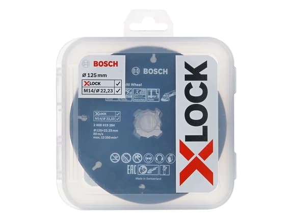 Bosch SCREWDRIVE/SLIBE X-LOCK STARTER SET 125MM 5 PIECES (5 kpl)