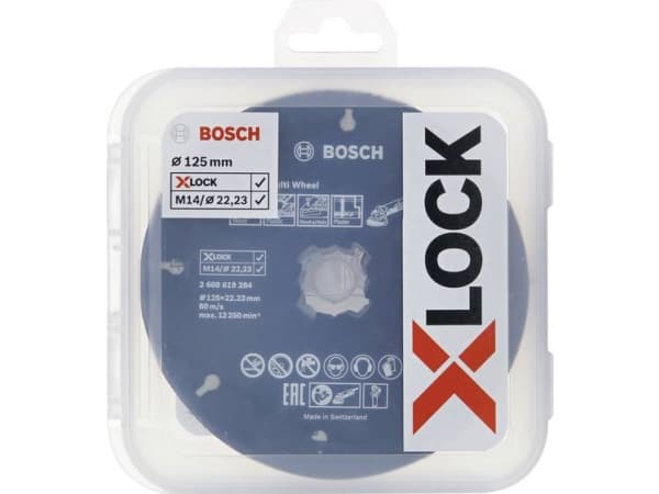 Bosch SCREWDRIVE/SLIBE X-LOCK STARTER SET 125MM 5 PIECES (5 kpl)