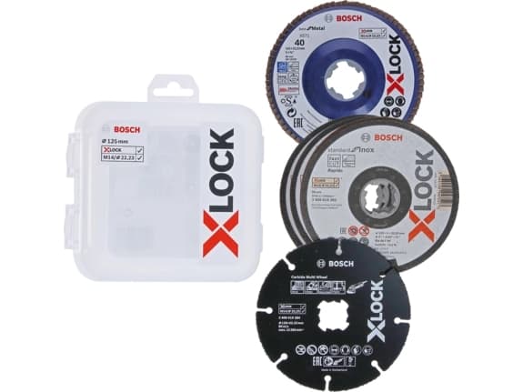 Bosch SCREWDRIVE/SLIBE X-LOCK STARTER SET 125MM 5 PIECES (5 kpl)